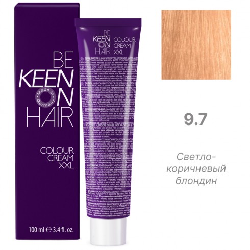 KEEN Крем-краска для волос 9.7 (светло-коричневый блондин) 100 мл